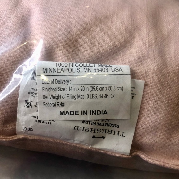 I love Us peach gold Throw Pillow Home Decor New - Picture 2 of 5